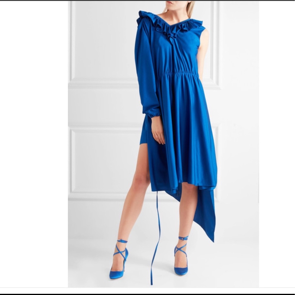 Vetements asymmetrical ruffled stretch satin - Picture 5 of 5